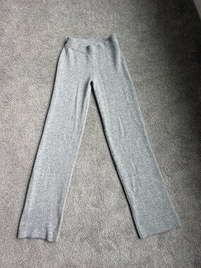 Club Monaco Wool Blend Heather Gray Cashmere Pull-On Pants Straight Leg size XS